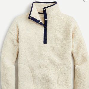 J. Crew Polartec Sherpa Fleece half-snap Pull Over (Size S)